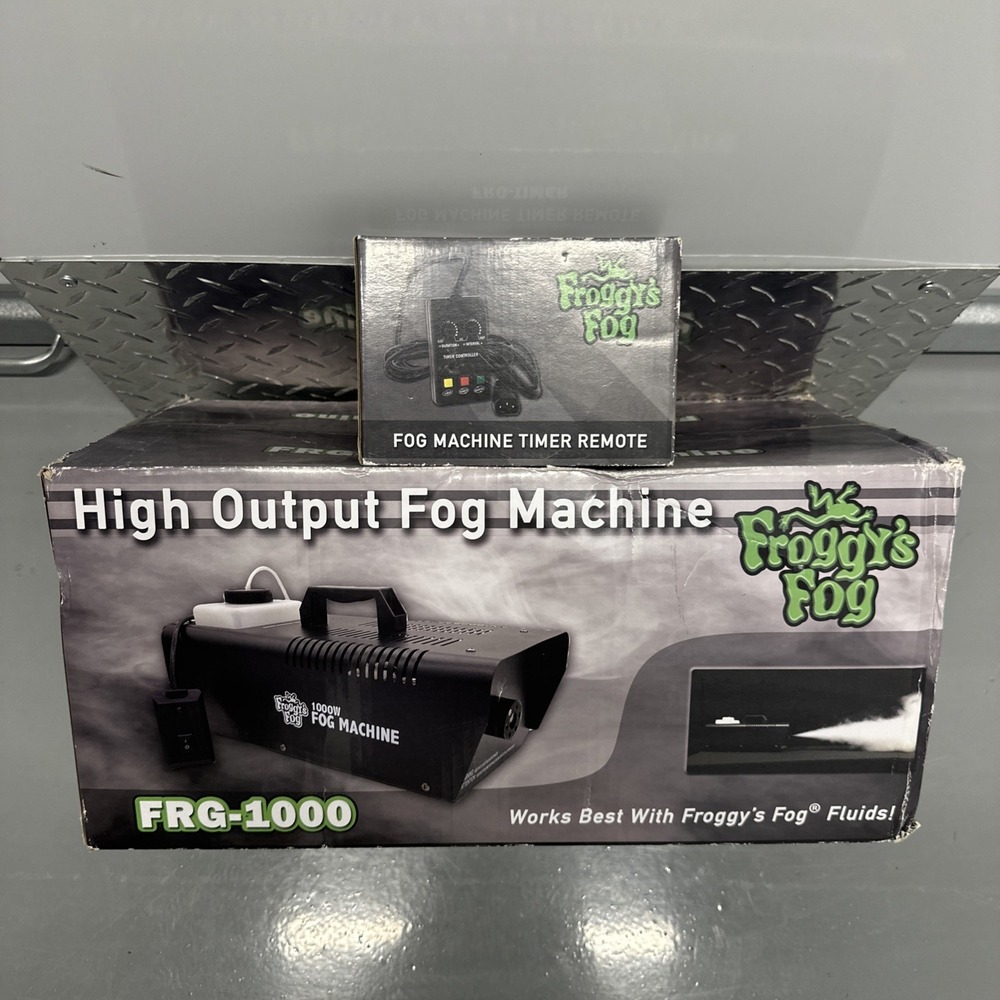Froggy's Fog FRG-1000 Fog Machine 1000W High Output with Timer With Remote New